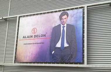Alain Delon banner Optima Košice